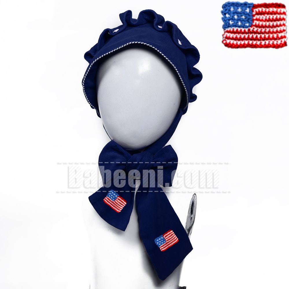 American Flag Crochet Hat Beanie  for Baby Girl - CAS 15